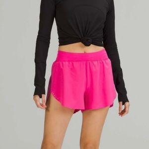 LULULEMON SONIC PINK l Find Your Pace High-Rise Lined Short